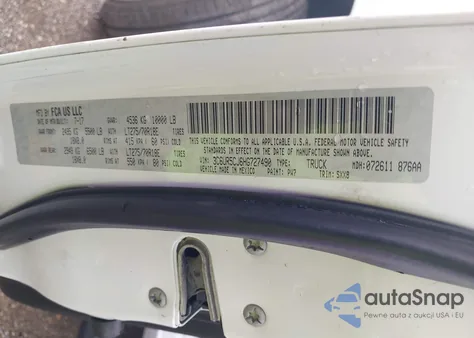 2017 Ram 2500 St from USA, damaged, VIN 3C6UR5CJ6HG727490